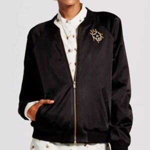 Net Victoria Beckham for target bug satin bomber style zip jacket 1x